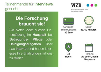 Bewerbungsflyer mit Informationen zum Interview