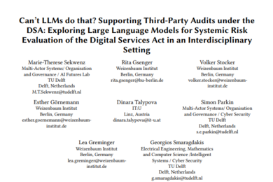Paper "Can't LLMs do that?'