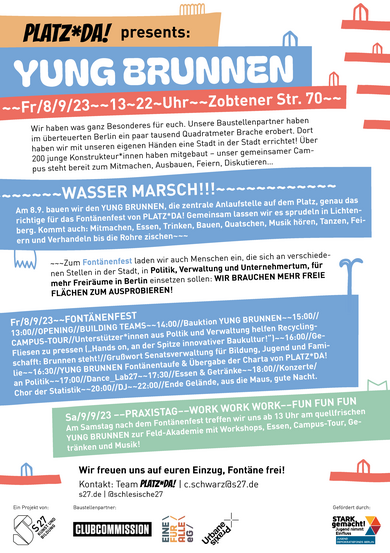 Einladung Fontänenfest S27