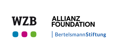 Logo WZB, Allianz Foundation und Bertelsmann Stiftung