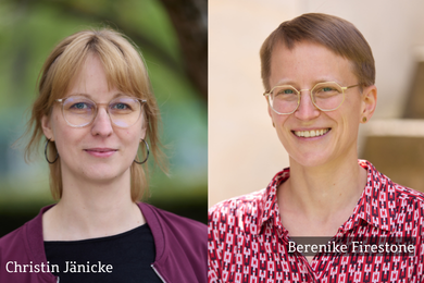 Christin Jänicke und Berenike Firestone