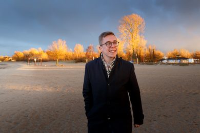 Portrait Philipp Amthor, CDU Politiker, in seinem Wahlkreis in Mecklenburg-Vorpommern, Ueckermünde, 03.04.2019